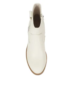 Baretraps Booties-Covina Block Heel Bootie Cream