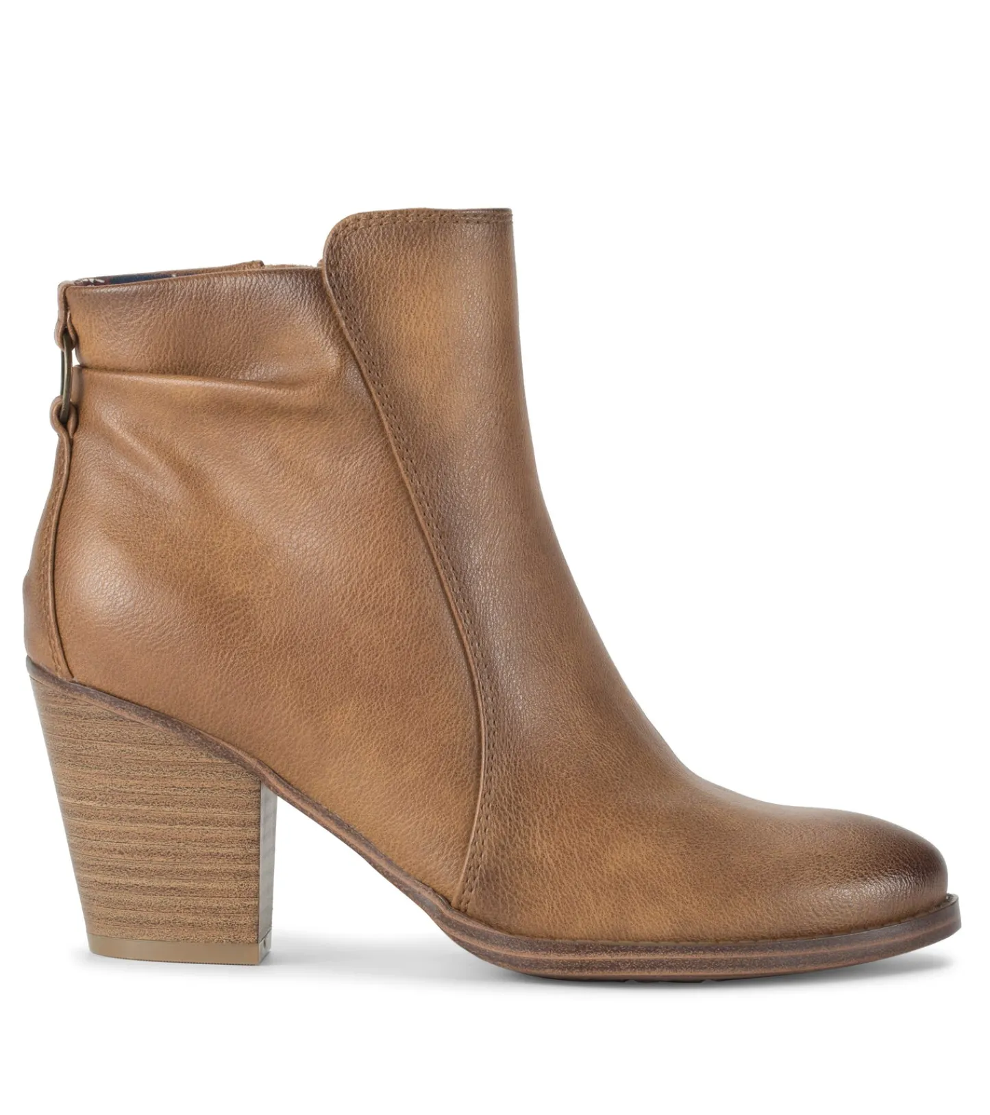 Baretraps Booties-Crystal Block Heel Bootie Auburn