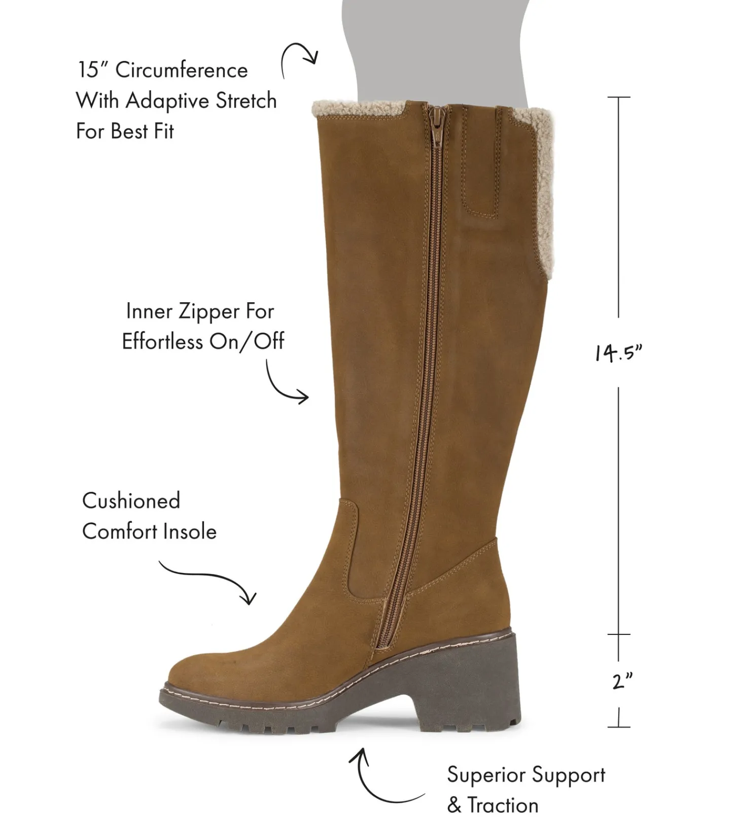 Baretraps Knee High Boots-Dalary Tall Boot Nutshell