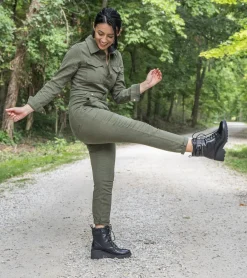 Baretraps Booties-Dani Lace Up Boot Black