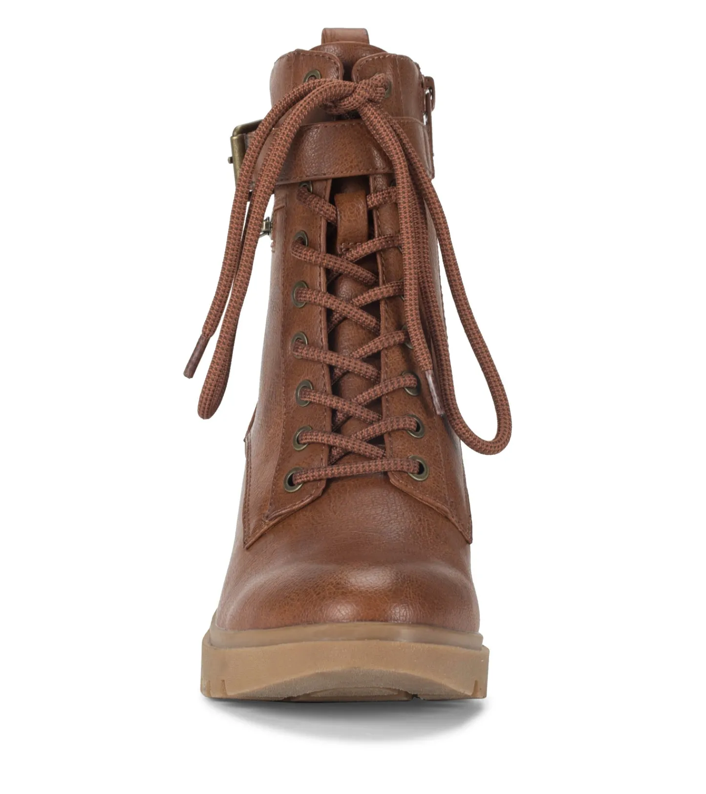 Baretraps Booties-Dani Lace Up Boot Cognac