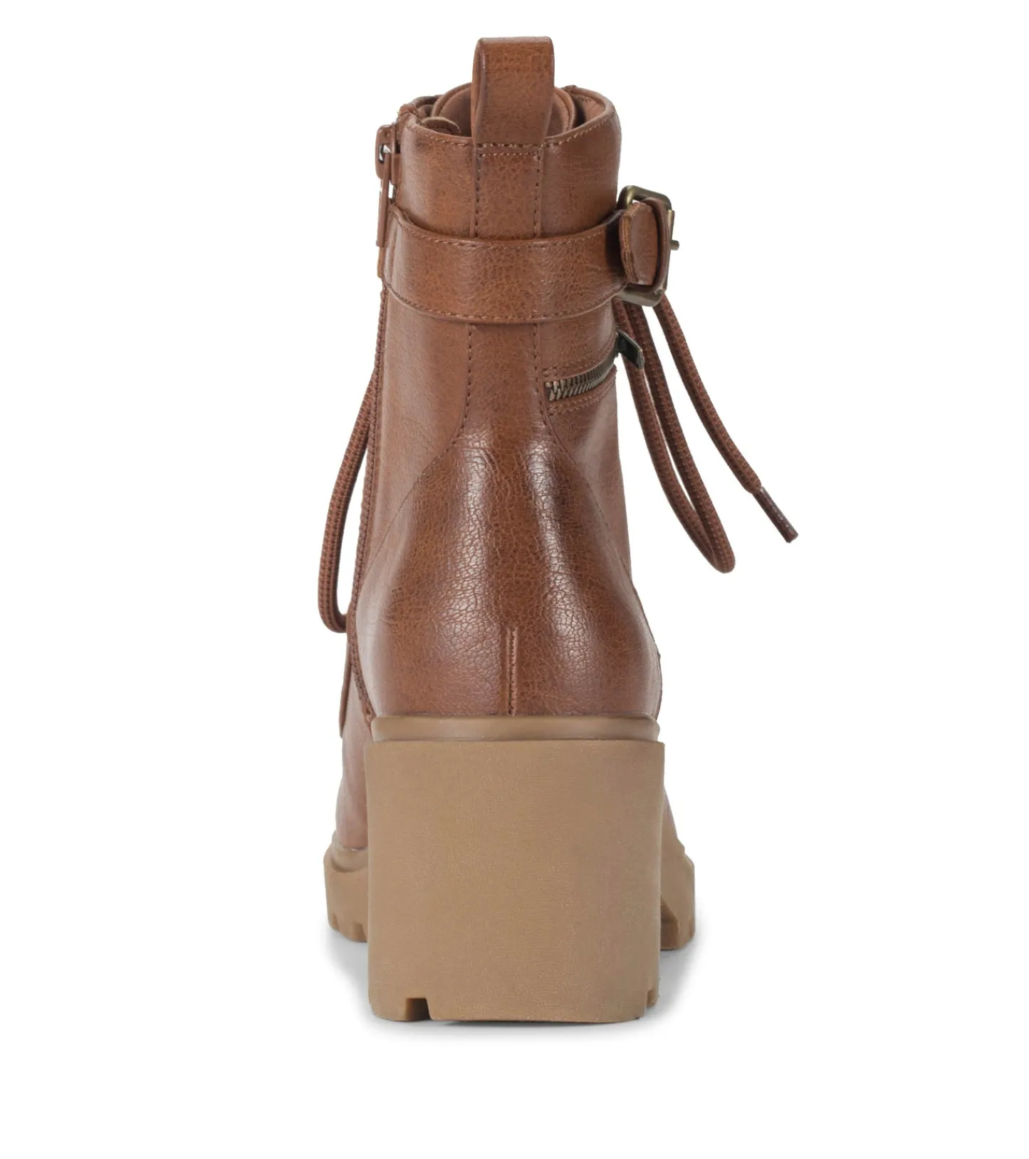Baretraps Booties-Dani Lace Up Boot Cognac