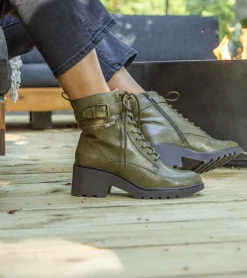 Baretraps Booties-Dani Lace Up Boot DarkJade