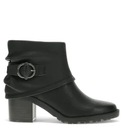 Baretraps Booties-Deborah Block Heel Bootie Black