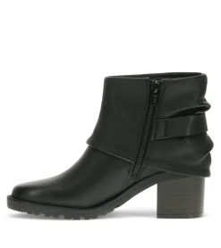 Baretraps Booties-Deborah Block Heel Bootie Black