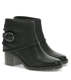 Baretraps Booties-Deborah Block Heel Bootie Black