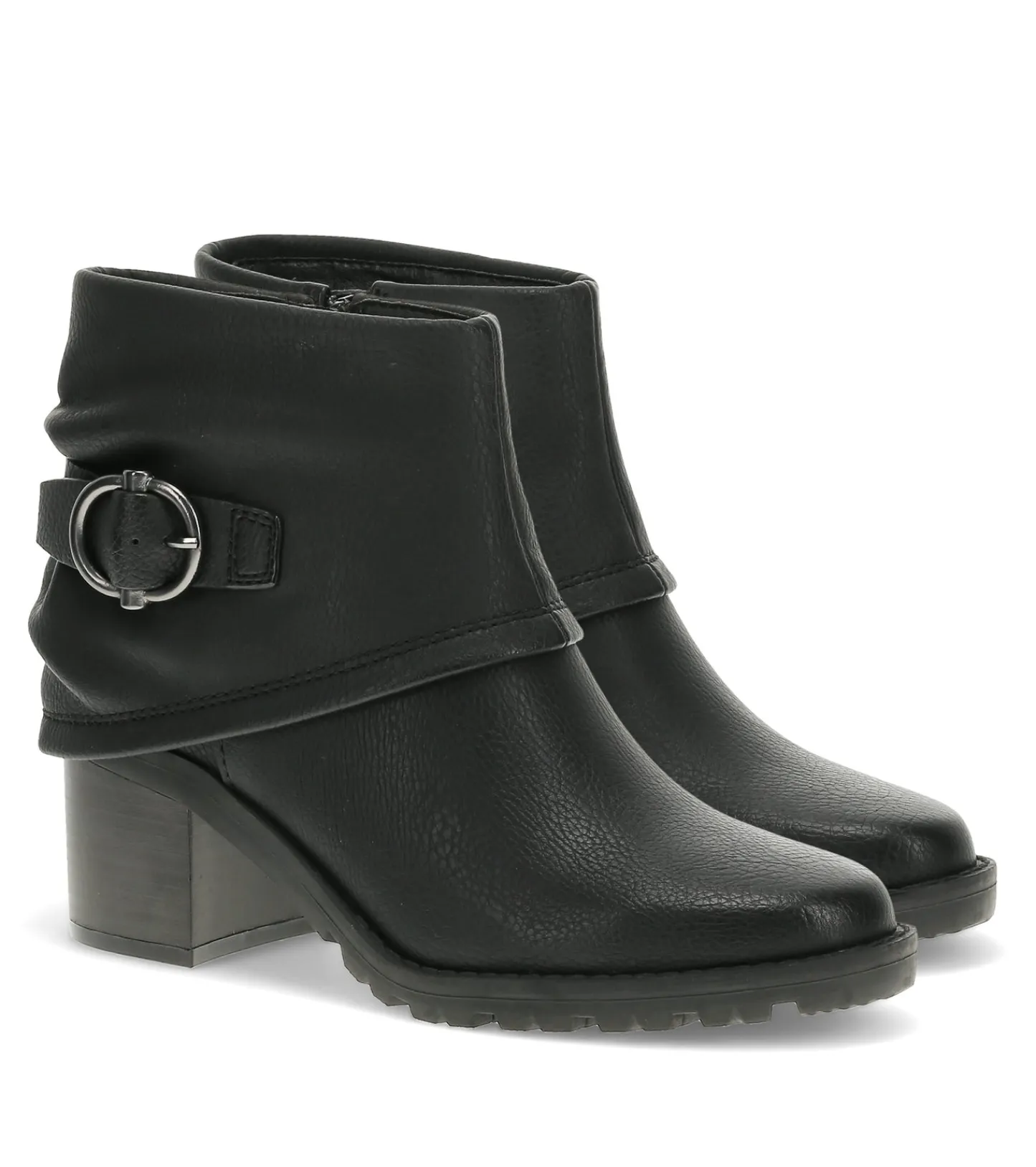Baretraps Booties-Deborah Block Heel Bootie Black