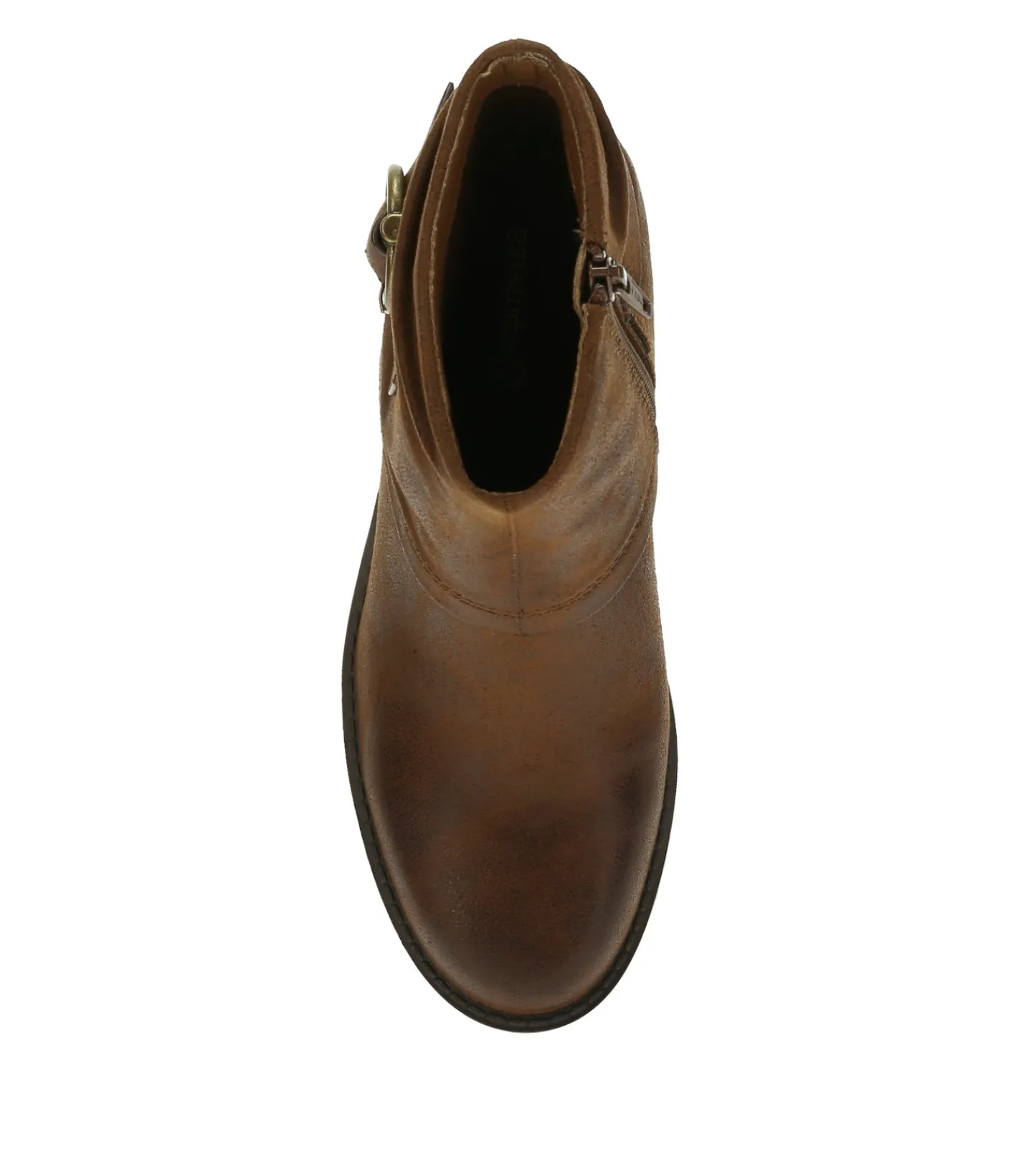 Baretraps Booties-Deborah Block Heel Bootie BrushBrown