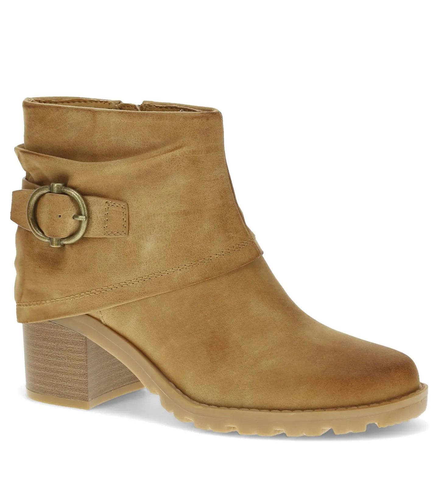 Baretraps Booties-Deborah Block Heel Bootie Sand