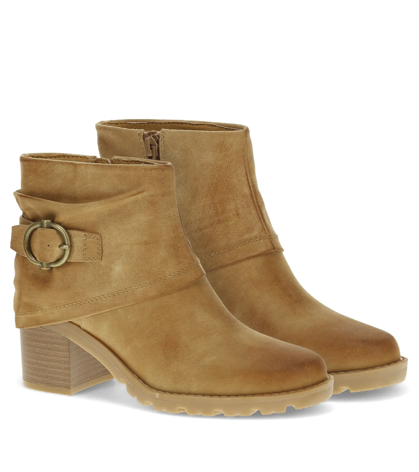 Baretraps Booties-Deborah Block Heel Bootie Sand
