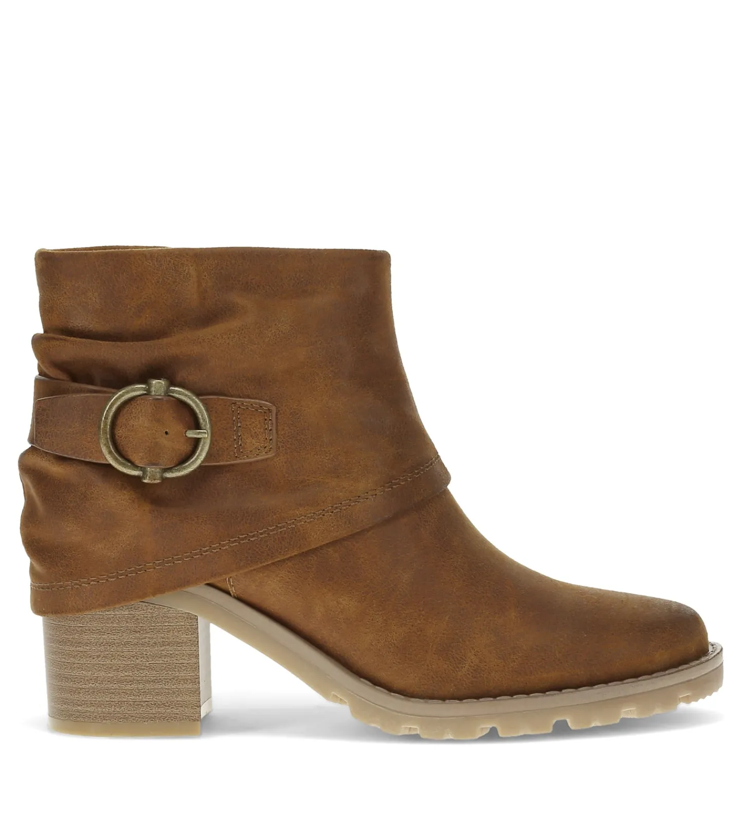 Baretraps Booties-Deborah Block Heel Bootie Toffee