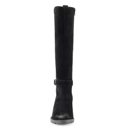 Baretraps Knee High Boots-Della Tall Boot BlackSuede
