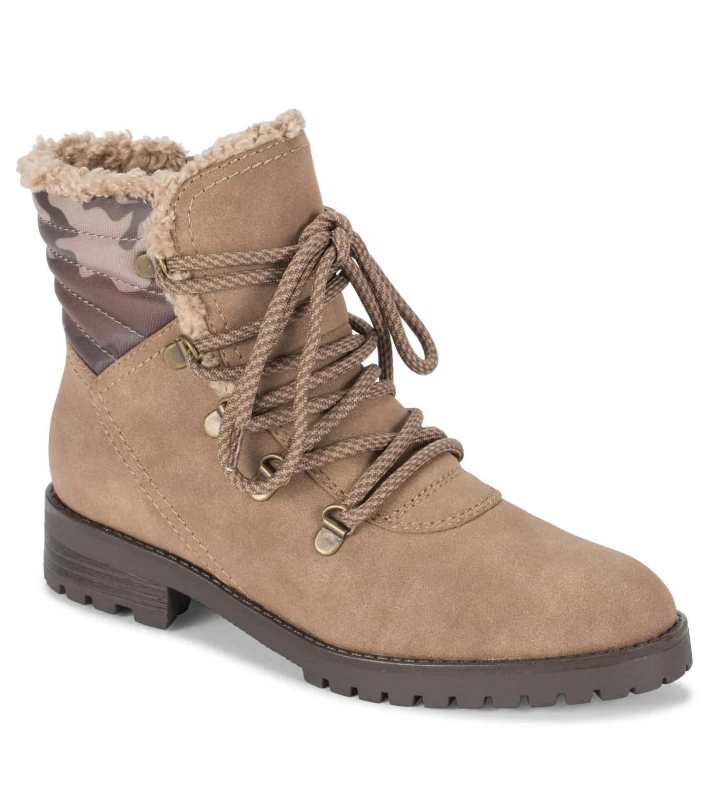 Baretraps Booties-Dennison Lace Up Boot MushroomCamo
