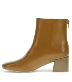 Baretraps Booties-Emilie Block Heel Bootie DarkCognac