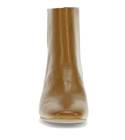 Baretraps Booties-Emilie Block Heel Bootie DarkCognac