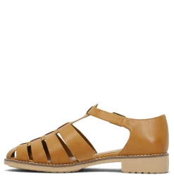 Baretraps Classic Comfort Sandals-Ersula Fisherman Sandal Caramel