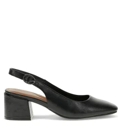 Baretraps Dress Shoes-Ester Block Heel Slingback Pump Black