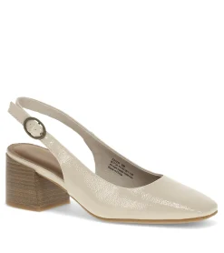 Baretraps Dress Shoes-Ester Block Heel Slingback Pump Ivory