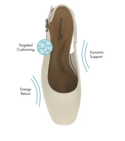 Baretraps Dress Shoes-Ester Block Heel Slingback Pump Ivory