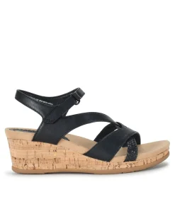 Baretraps Wedge Sandals-Farah Wedge Sandal Black