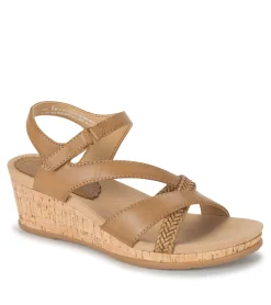 Baretraps Wedge Sandals-Farah Wedge Sandal Caramel