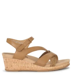 Baretraps Wedge Sandals-Farah Wedge Sandal Caramel
