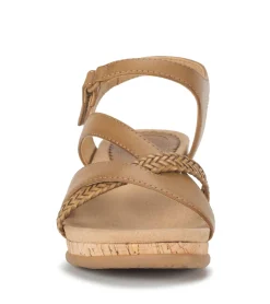 Baretraps Wedge Sandals-Farah Wedge Sandal Caramel