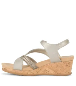 Baretraps Wedge Sandals-Farah Wedge Sandal Champagne