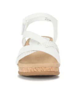 Baretraps Wedge Sandals-Farah Wedge Sandal White