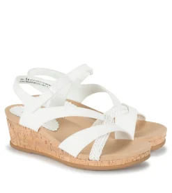 Baretraps Wedge Sandals-Farah Wedge Sandal White