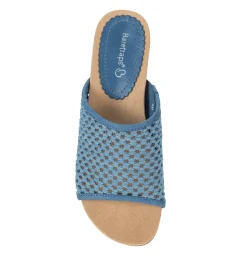 Baretraps Wedge Sandals|Slides & Slip On Sandals-Flossey Wedge Slide Sandal LightBlue