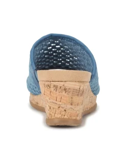 Baretraps Wedge Sandals|Slides & Slip On Sandals-Flossey Wedge Slide Sandal LightBlue