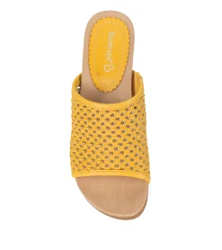 Baretraps Wedge Sandals|Slides & Slip On Sandals-Flossey Wedge Slide Sandal MellowYellow