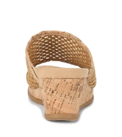 Baretraps Wedge Sandals|Slides & Slip On Sandals-Flossey Wedge Slide Sandal Natural