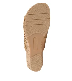 Baretraps Wedge Sandals|Slides & Slip On Sandals-Flossey Wedge Slide Sandal Natural