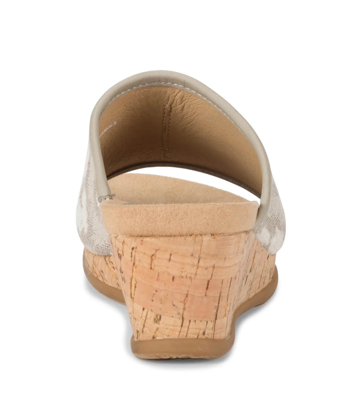 Baretraps Wedge Sandals|Slides & Slip On Sandals-Flossey Wedge Slide Sandal NaturalIkat
