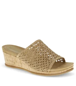 Baretraps Wedge Sandals|Slides & Slip On Sandals-Flossey Wedge Slide Sandal NaturalCork