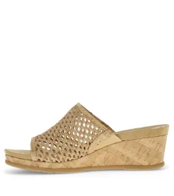 Baretraps Wedge Sandals|Slides & Slip On Sandals-Flossey Wedge Slide Sandal NaturalCork