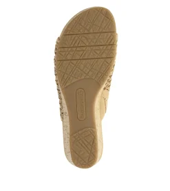 Baretraps Wedge Sandals|Slides & Slip On Sandals-Flossey Wedge Slide Sandal NaturalCork