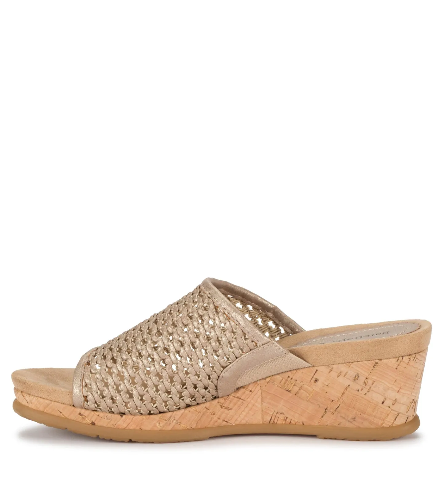 Baretraps Wedge Sandals|Slides & Slip On Sandals-Flossey Wedge Slide Sandal SoftGold