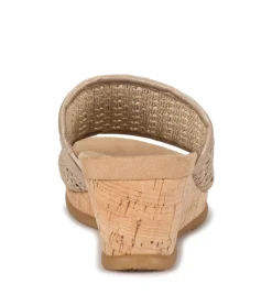 Baretraps Wedge Sandals|Slides & Slip On Sandals-Flossey Wedge Slide Sandal SoftGold