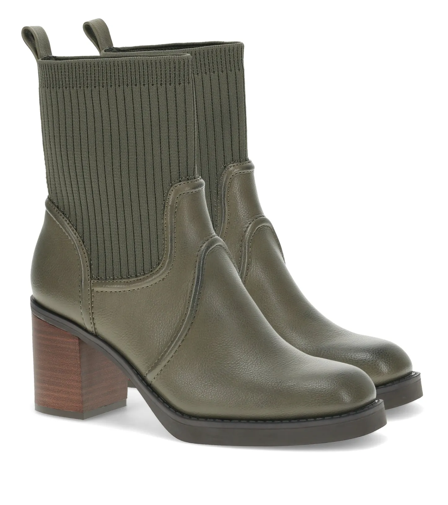 Baretraps Booties-Galatia Heeled Midi Boot MossMist