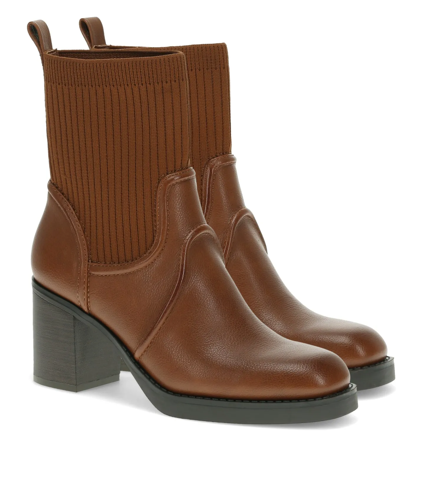 Baretraps Booties-Galatia Heeled Midi Boot Walnut