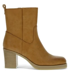 Baretraps Booties-Giana Heeled Midi Boot LightRust