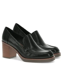 Baretraps Flats & Loafers|Dress Shoes-Gretel Block Heel Loafer Black