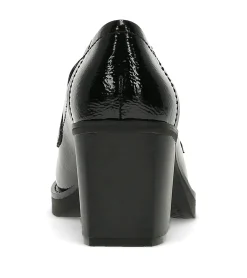 Baretraps Flats & Loafers|Dress Shoes-Gretel Block Heel Loafer BlackPatent