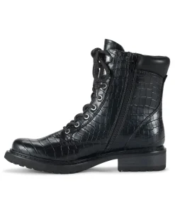 Baretraps Booties-Holden Lace Up Bootie BlackCroco