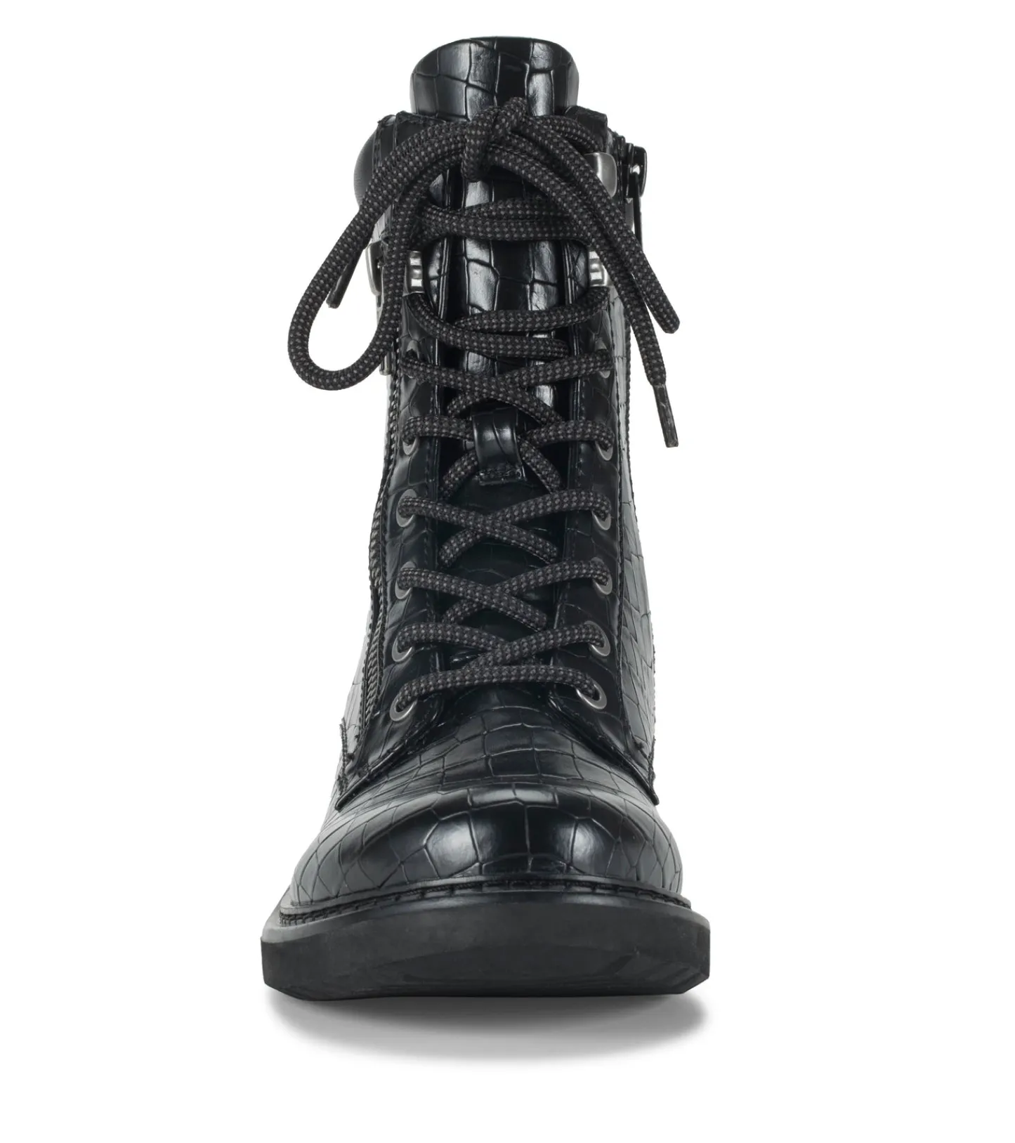 Baretraps Booties-Holden Lace Up Bootie BlackCroco