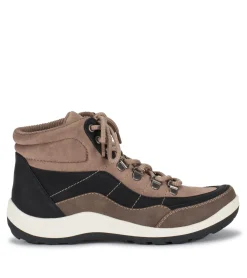 Baretraps Booties-Kamber Lace Up Boot TaupeMulti