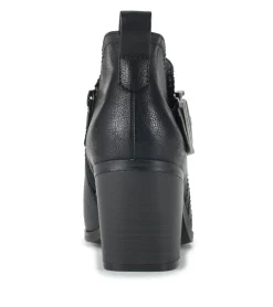 Baretraps Booties-Karina Block Heel Ankle Bootie Black